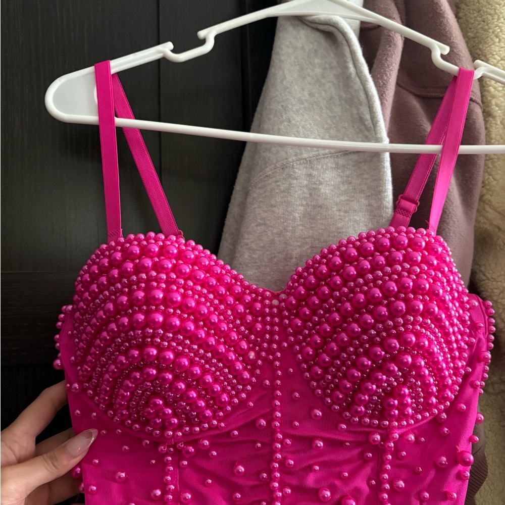Beaded corset top